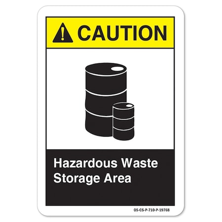 ANSI Caution, 12 Height, 18 Width, Decal